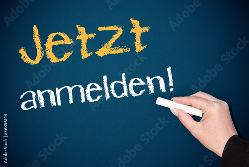 Illustration: Jetzt anmelden ! Jetzt anmelden !