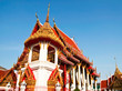 Buddhist church in temple of Thailand