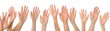 Hand gesture high five Hand gesture high five
