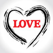hand-writing and drew heart. Abstract love concept illustration. hand-writing and drew heart. Abstract love concept illustration.