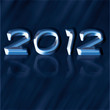 Blue cool new year background