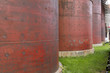 Red Metal Silos