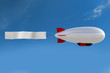 Foto: Zeppelin mit Banner Zeppelin mit Banner