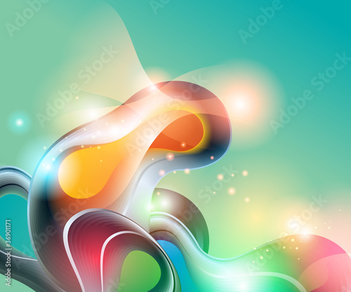 Vector: Abstract background with transforming shining forms. Vector Abstract background with transforming shining forms. Vector