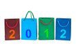 Shopping bags and numbers 2012