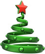 Merry Christmas Tree abstract bauble Happy New Year icon
