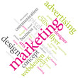 Marketing words cloud.