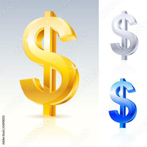 Vector: Abstract dollar sign Abstract dollar sign