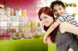 Brother and Sister at the Candy Store