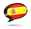 "Spanish-Speaking" 3D Speech Bubble