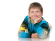 Photo: Smiling boy in striped shirt Smiling boy in striped shirt