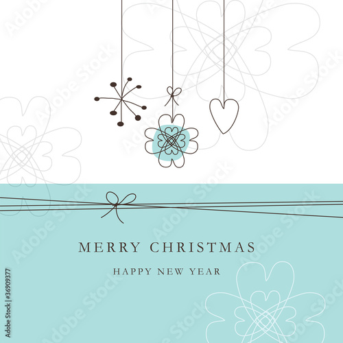 Vector: New year's card with copy space New year's card with copy space