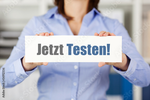 Foto: jetzt testen jetzt testen