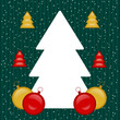 biglietto palle natale