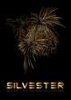 silvester, feuerwerk , gold