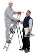 A painter and a tiler.