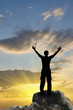 silhouette of man