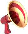 Illustration: Megaphone news communication announcement symbol Megaphone news communication announcement symbol