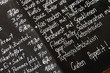 Menu in Vienna