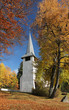 church in the autumn