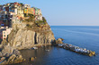 Foto: Sunset light in Manarola Village Sunset light in Manarola Village