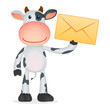 funny cartoon cow