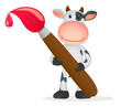 funny cartoon cow