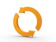 3d Icon Refresh orange