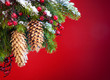 Art Christmas tree sheltered snow