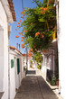Straßenszene in Manolates auf Samos