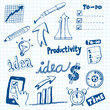 Vector: Productivity Doodles Productivity Doodles