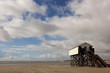 Pfahlbauten St. Peter Ording Strand Pfahlbauten St. Peter Ording Strand