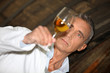 Man tasting wine