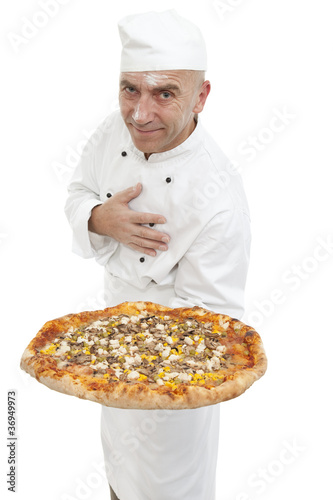 Photo: baker of pizza baker of pizza