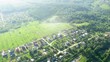Flight above cottages near Moscow in hot air balloon, time lapse Flight above cottages near Moscow in hot air balloon, time lapse