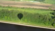 Flight above fields near Moscow in hot air balloon, time lapse Flight above fields near Moscow in hot air balloon, time lapse