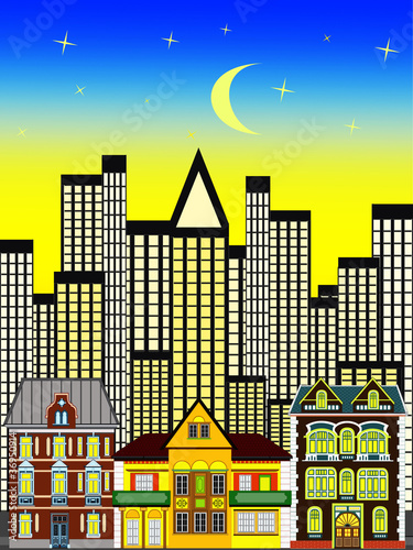Illustration: Old town Old town