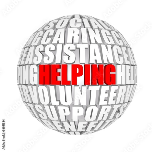 Illustration: helping helping