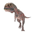 red majungasaurus walking