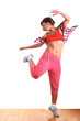 woman modern dancer in ballroom woman modern dancer in ballroom
