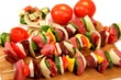 Schaschlik mit Salat