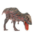 red majungasaurus eating