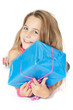 Photo: Portrait enfant avec cadeau Portrait enfant avec cadeau