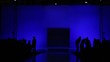 people are waiting for beginning of fashion show people are waiting for beginning of fashion show