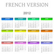 2012 French vectorial calendar 2012 French vectorial calendar