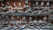 Wall relief at Angkor Thom, Cambodia Wall relief at Angkor Thom, Cambodia