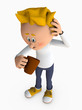Illustration: Bottom of the Cup 3d rendering cartoon Bottom of the Cup 3d rendering cartoon