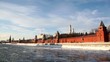 Riverside and walls of Moscow Kremlin and Ivan Great Bell Tower