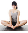 Chinese woman doing yoga.