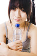 Chinese girl after a workout.
